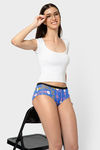 Bummer Medium Rise Full Coverage Hipster Panty - Blue — thumbnail 5